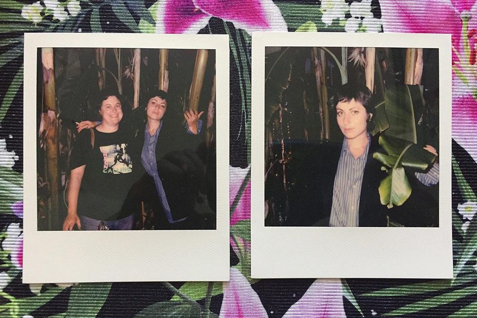 04 Curator Ilona Berger with Artist & Writer Yelena Moskovich + Yelena Moskovich