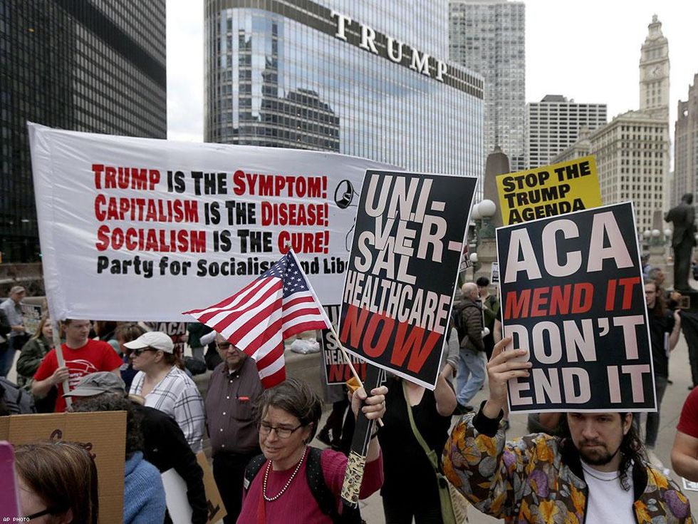 16. Every health bill Trump has attempted to pass would threaten the lives of people living with HIV \u2014 making their access to medication harder. (Trump\u2019s vow to repeal Obamacare will worsen the AIDS epidemic.)