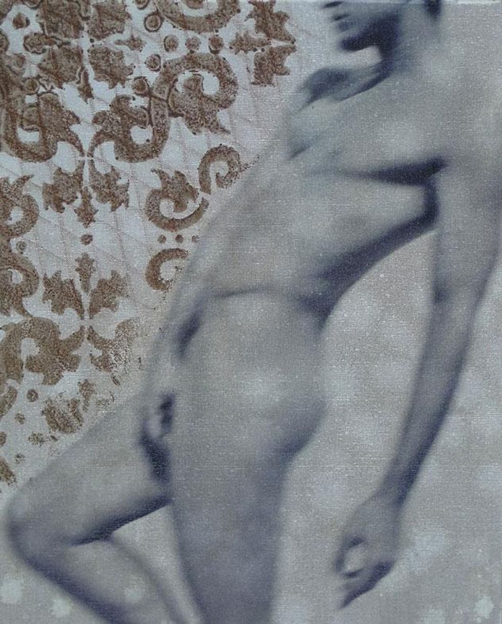 16-prince-of-west-hollywood---20x16-charcoal-&-woodstain-on-linen-by-taylor-smith