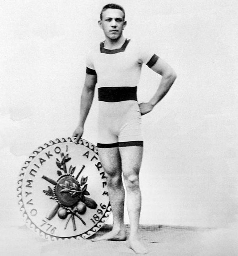 1896: Alfr\u00e9d Haj\u00f3s, the first Olympic champion in swimming