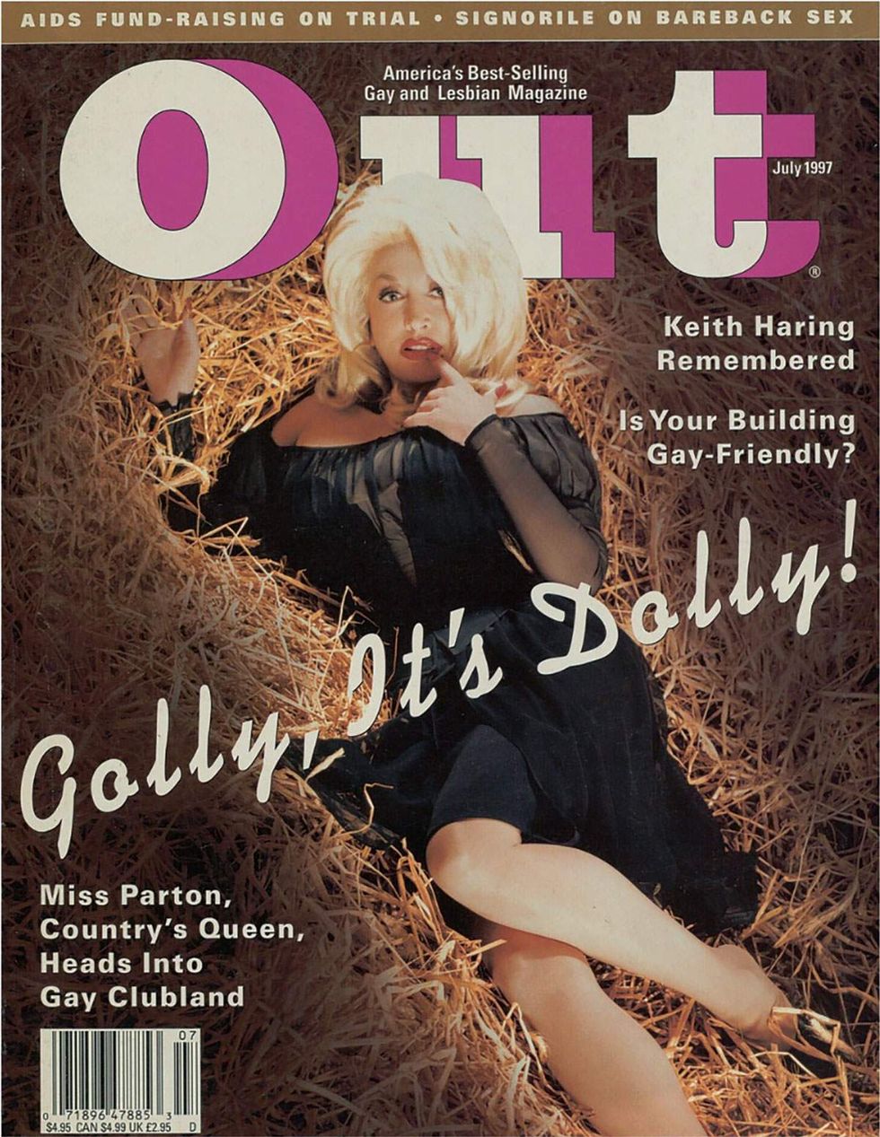 1997 Out magazine cover featuring Dolly