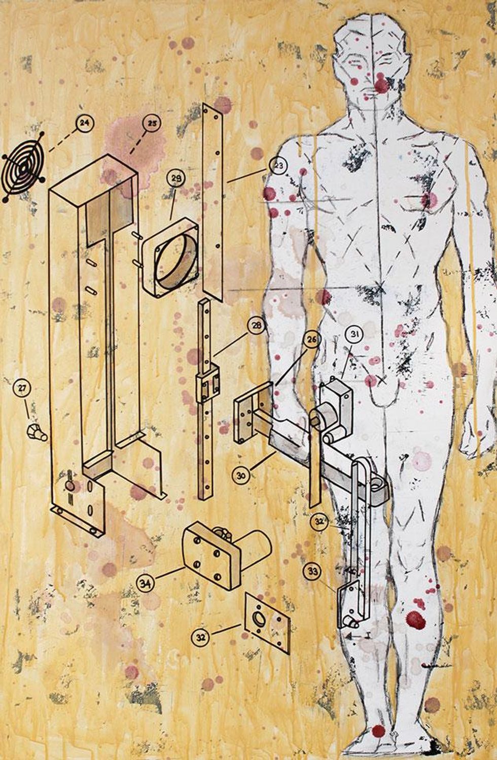 19we-will-become-silhouettes---36x24-oil-acrylic-&-charcoal-on-canvas-by-taylor-smith