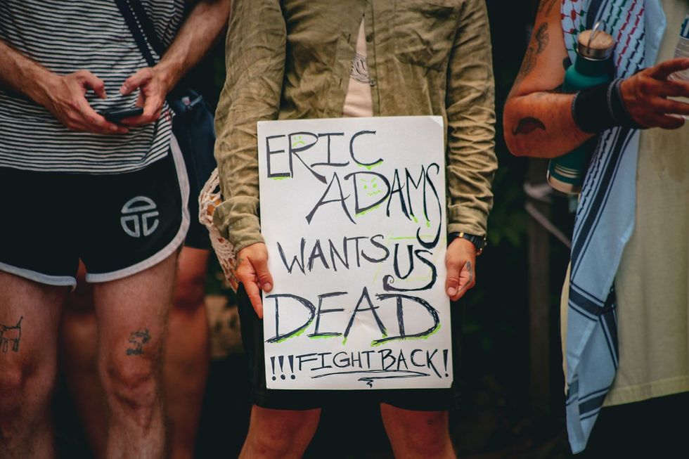 2024 Queers Against Mayor Adams NYC Budget Pride Protest