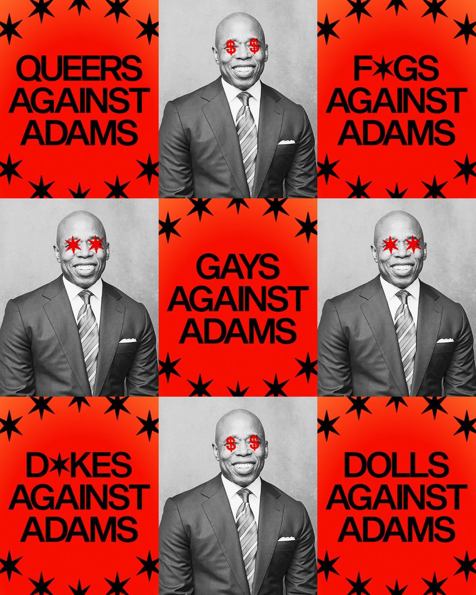 2024 Queers Against Mayor Adams NYC Budget Pride Protest