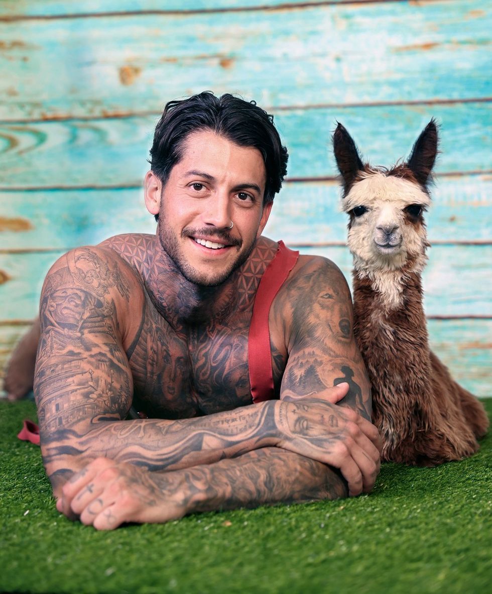 2025 Australian Firefighter Calendar sexy shirtless men with cute animals wearing uniforms