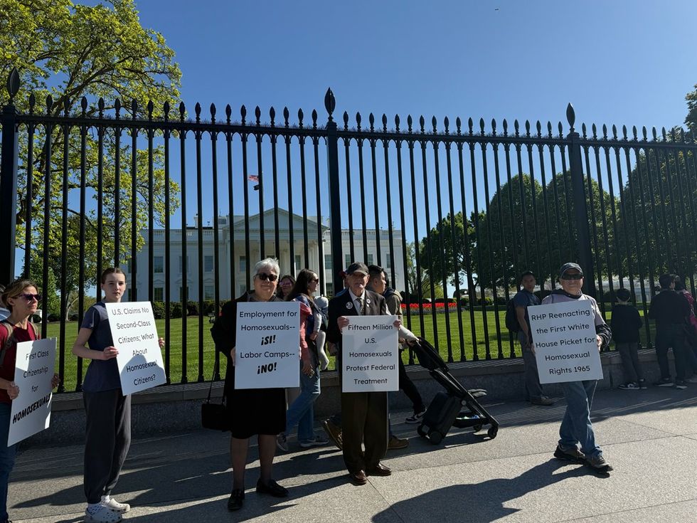 2025 LGBTQ demonstrators reenact historic 1965 White House protest