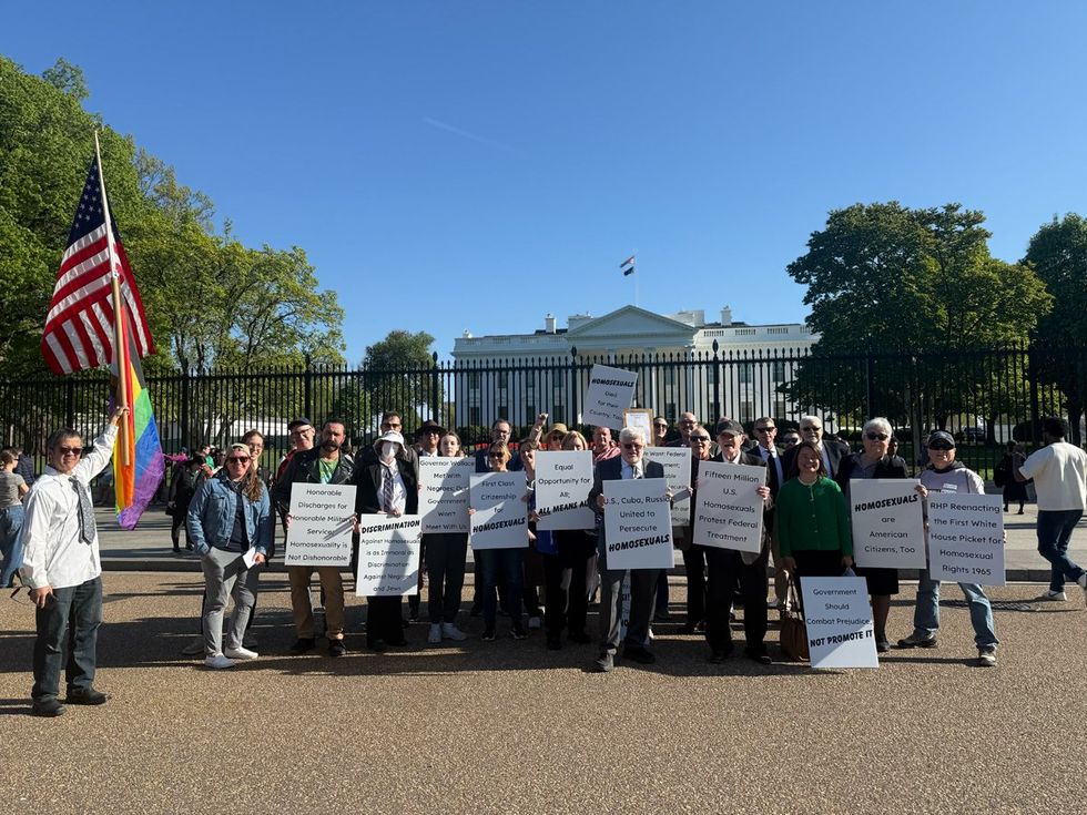 2025 LGBTQ demonstrators reenact historic 1965 White House protest
