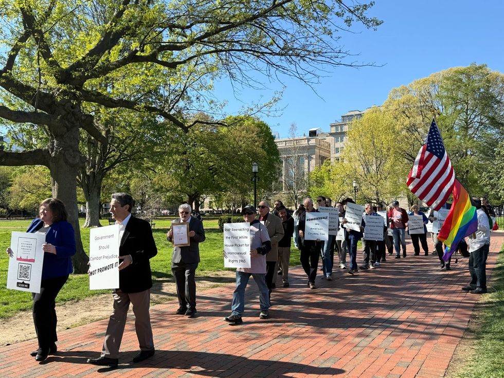 2025 LGBTQ demonstrators reenact historic 1965 White House protest