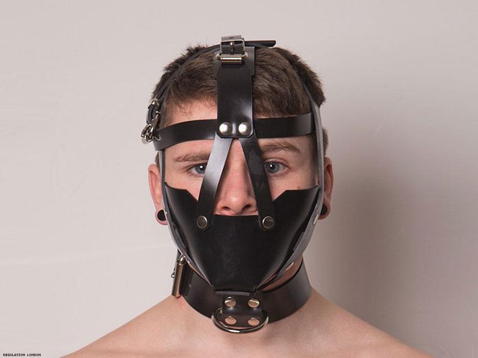 25. Head harness and muzzle.
