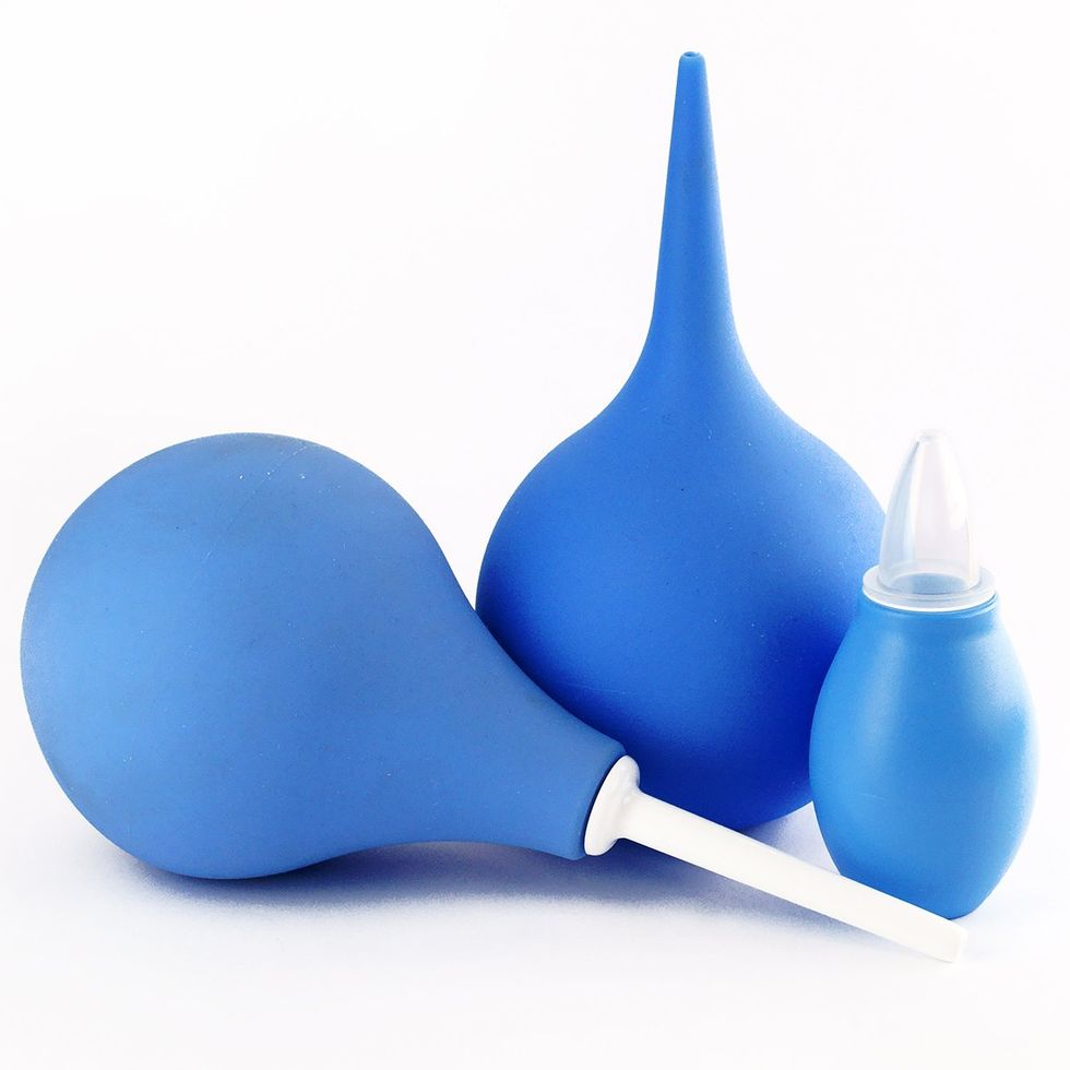 3. If you clean out with a douching bulb or enema, take your time.