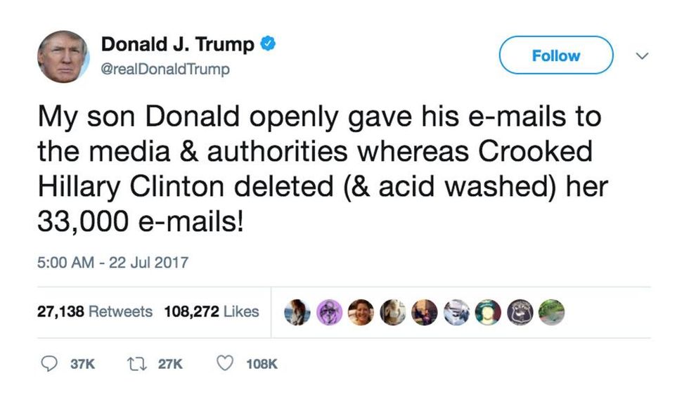 4. When Jr. stepped in it with Russian meetings.