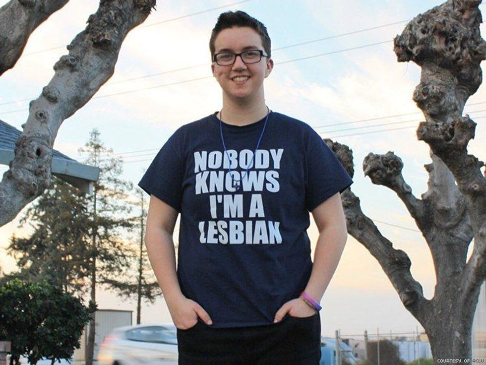 5. Teen Is Victorious in Battle Over 'Lesbian' T-Shirt