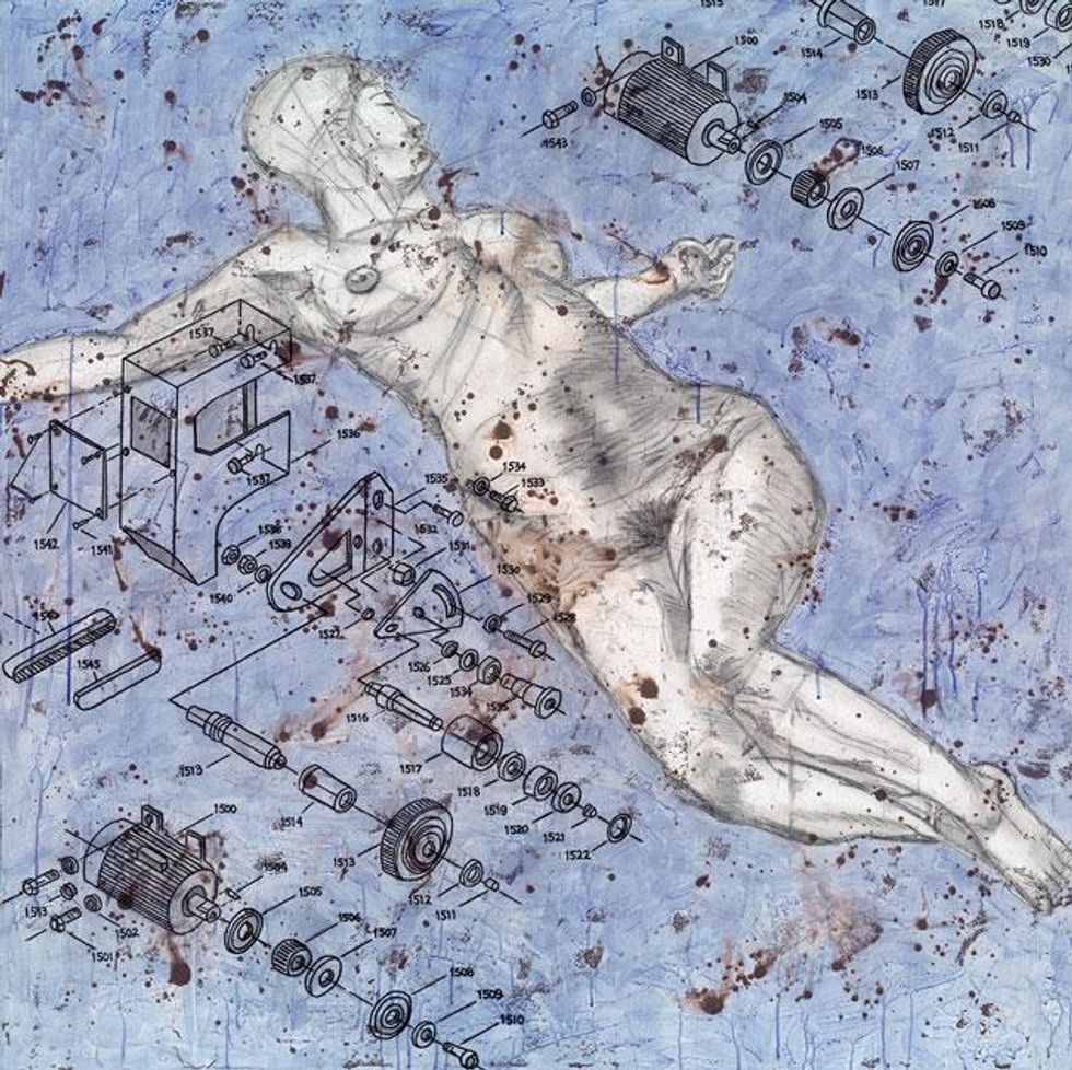 6-how-soon-is-now---48x48-oil-acrylic-&-charcoal-on-canvas-by-taylor-smith