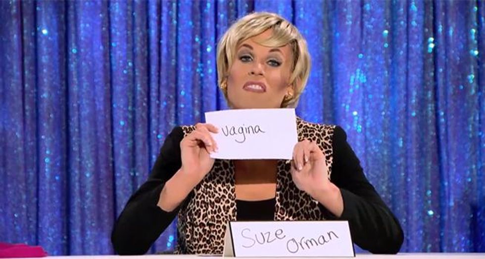 64. Katya as Suze Orman