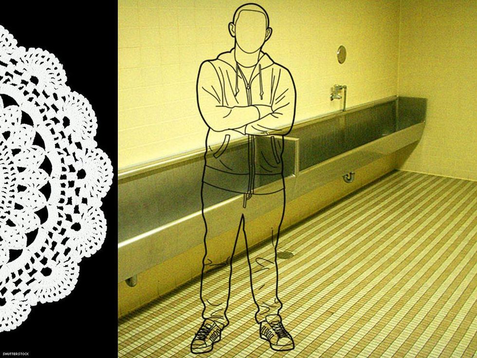 69. Doily on left = tearoom top. Doily on right = tearoom bottom.