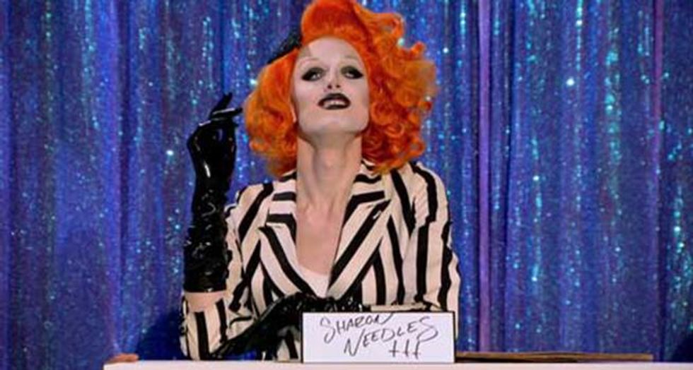 72. Max as Sharon Needles