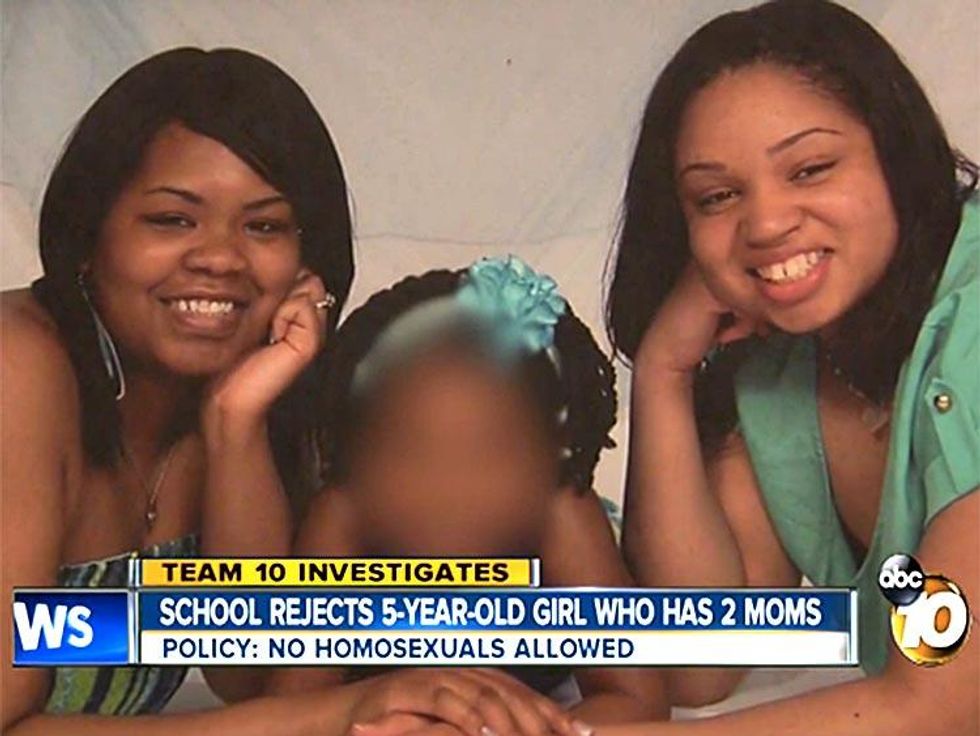 9. Private Christian School Won't Admit Girl Because She Has Two Moms