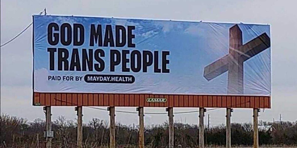 'God made trans people' billboards hit Kansas highways after state revokes transgender people's IDs