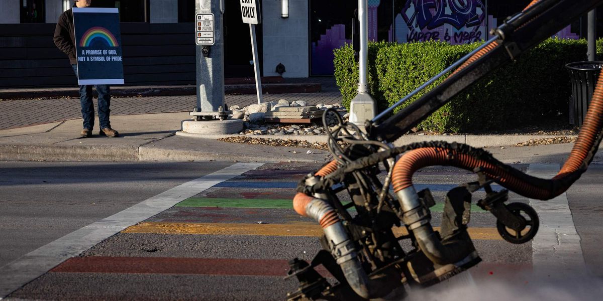 Arrested for repainting erased Dallas Pride crosswalks, Texas man says he'd do it again