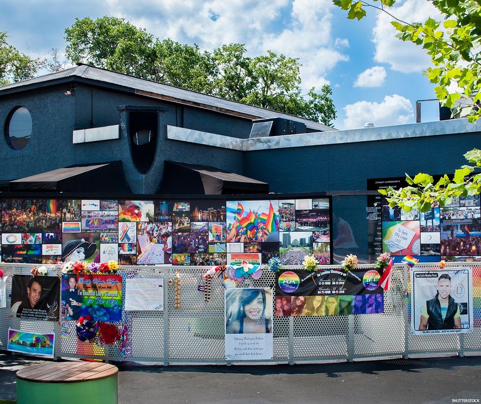 a memorial at the Pulse nightclub.