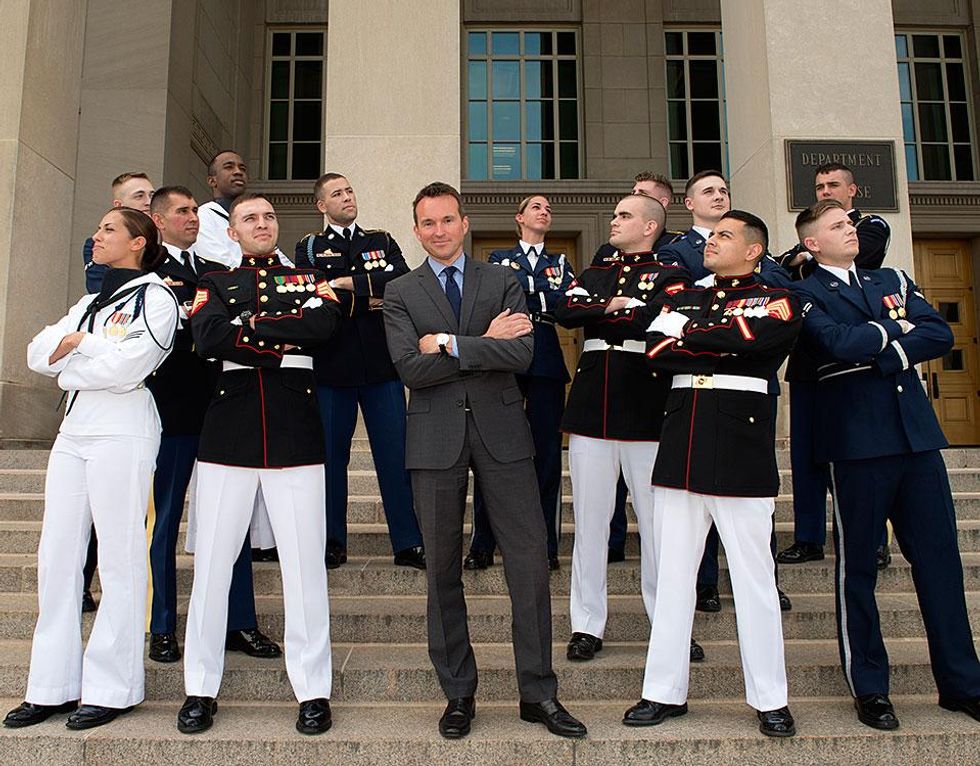A Pentagon Tour Guide group photo