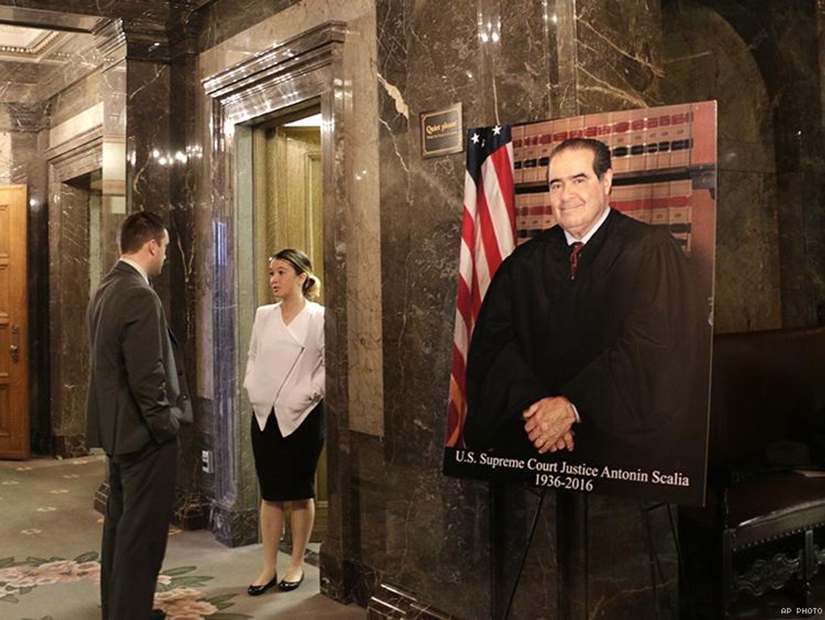 A photo of Supreme Court Justice Antonin Scalia