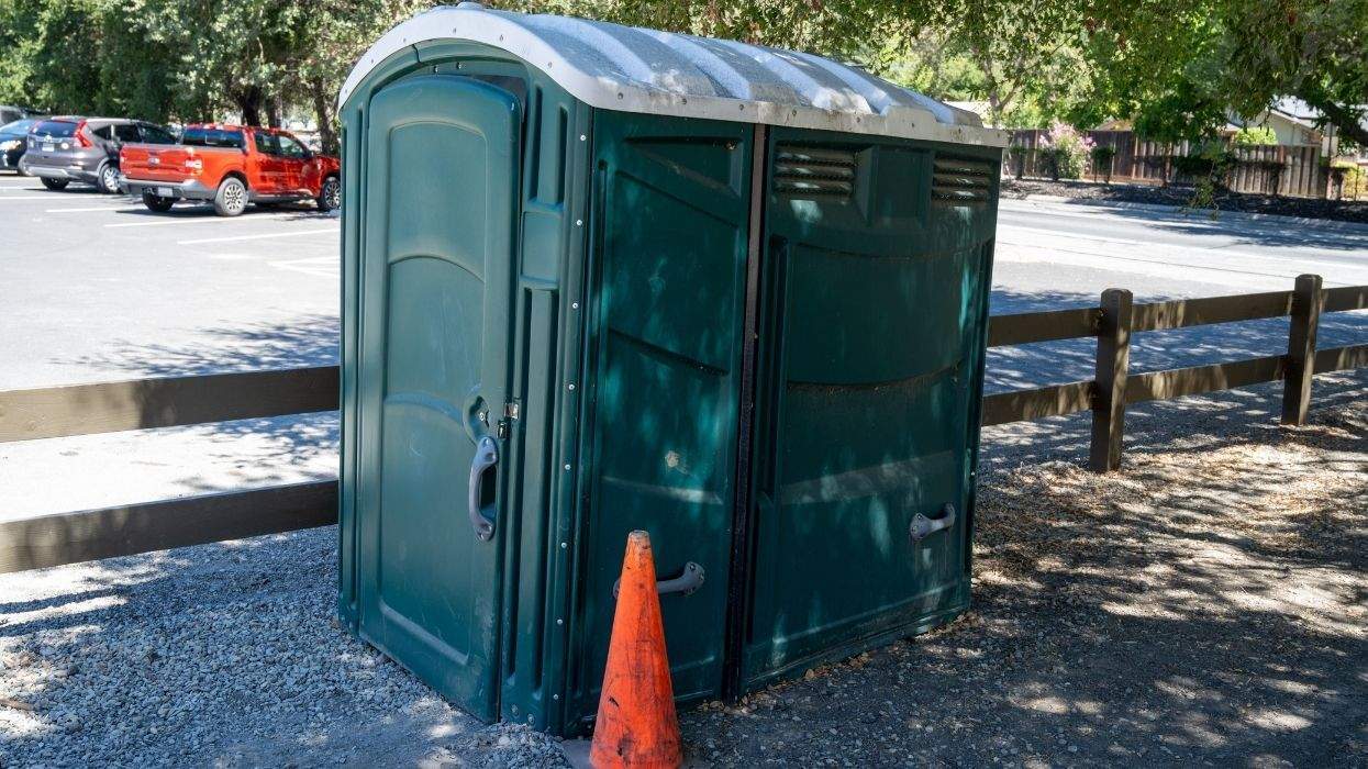 a porta potty