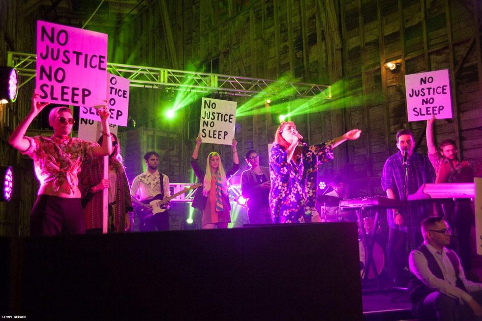 A reenactment of the Black Cat Protest and Performer K.I.D