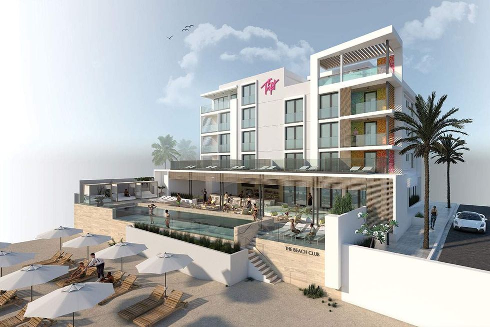 A rendering of the Tryst San Juan after renovations