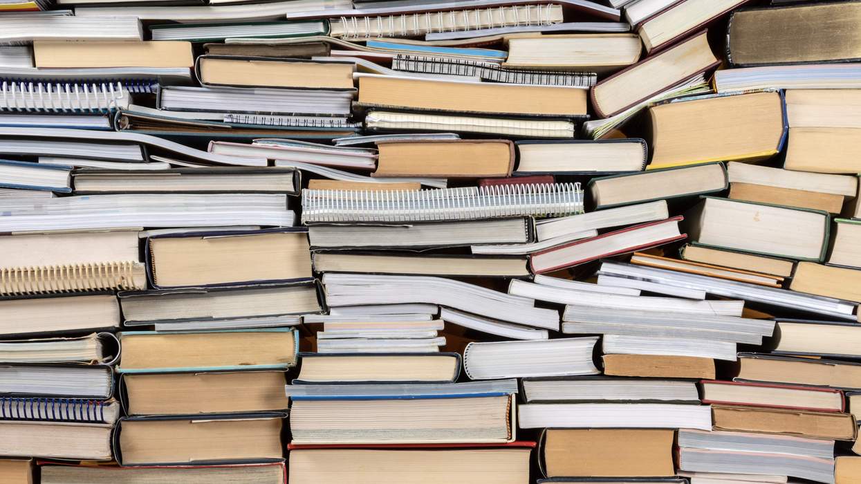 A stack of books
