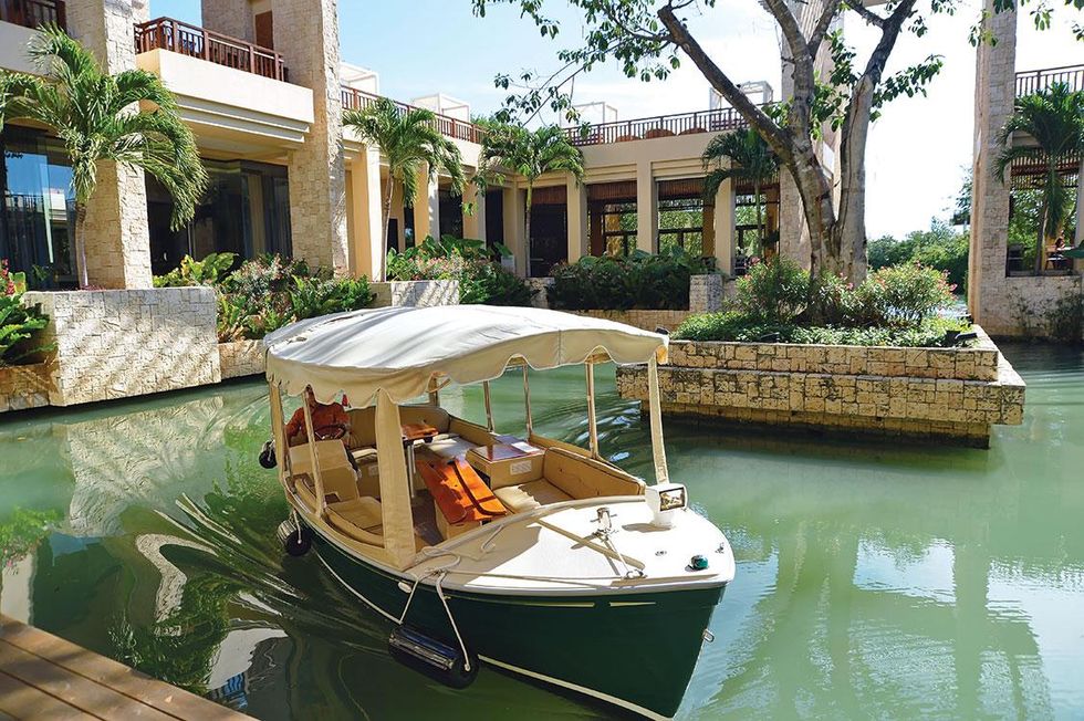 A water taxi we used to get around