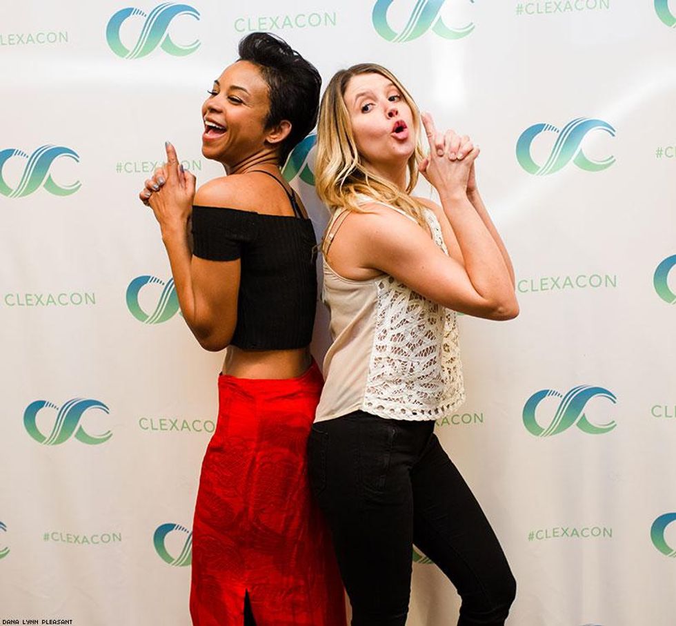 Aasha Davis and Gabrielle Christian