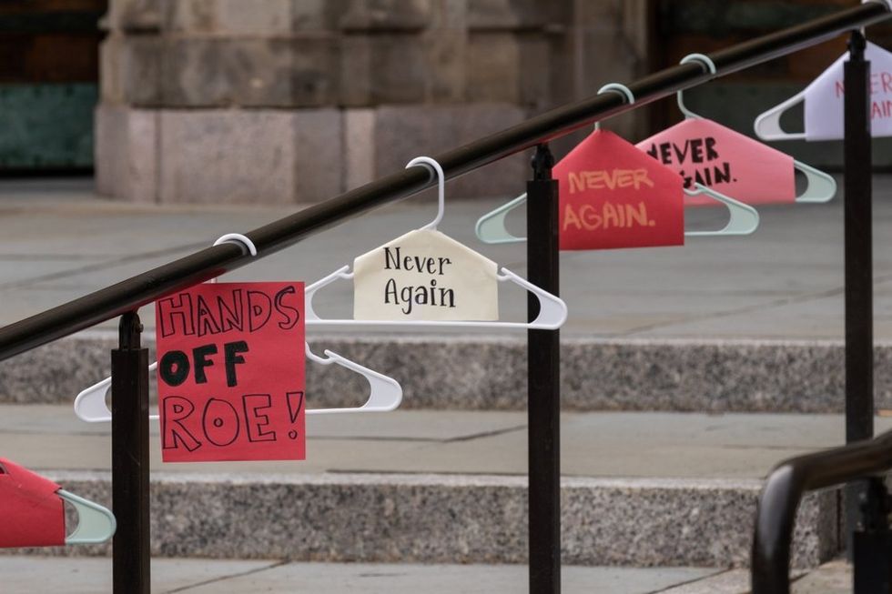 Abortion coat hanger protest