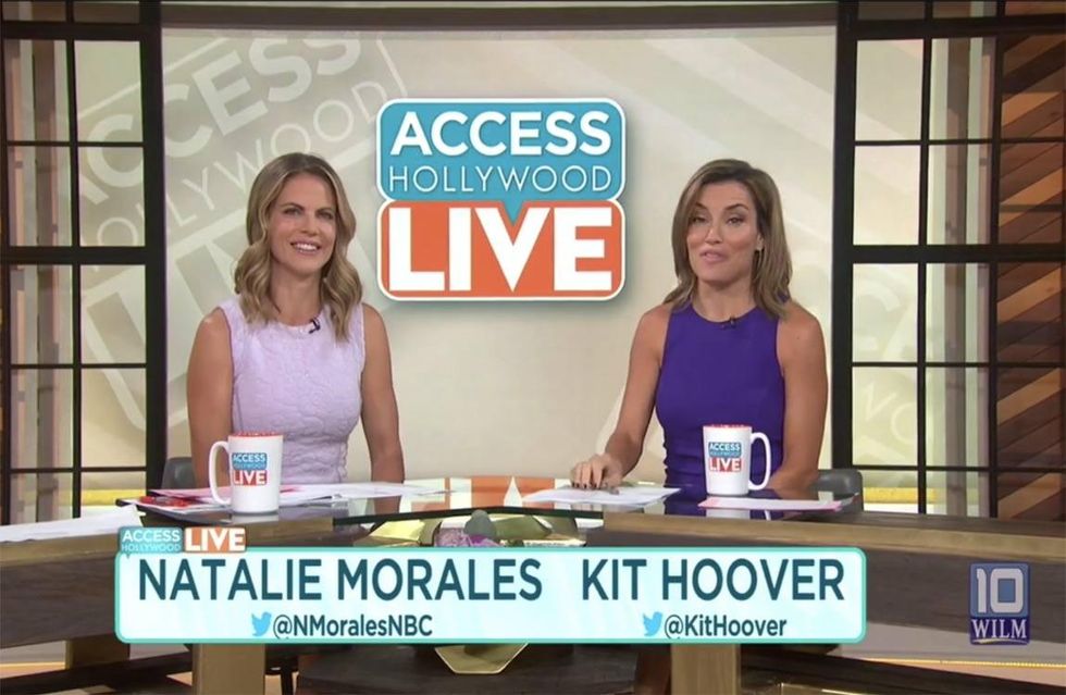 Access Hollywood Live also joined in with hosts Natalie Morales and Kit Hoover
