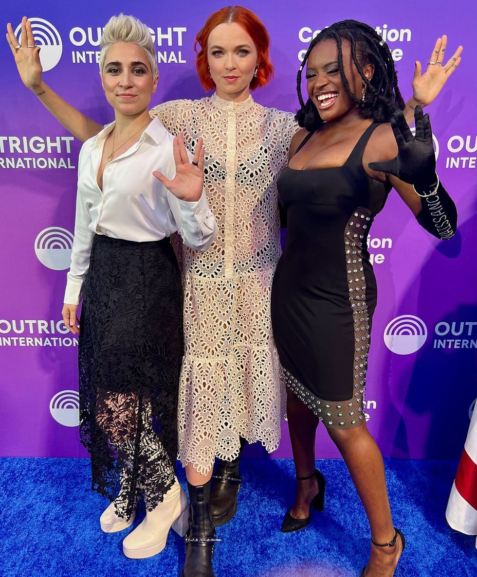 actors from Star Trek Strange New Worlds at Outright International Gala