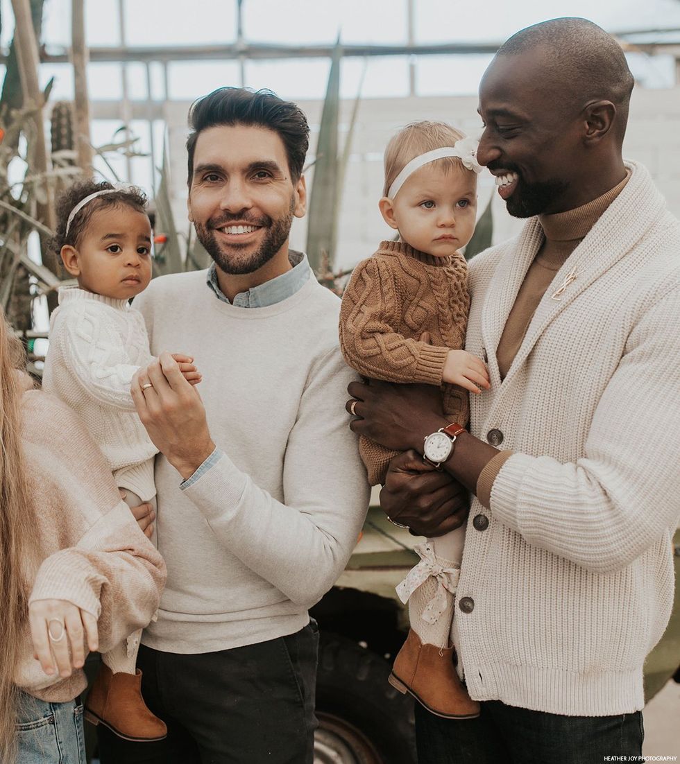 Adam Motz and Tee Lam with their daughters
