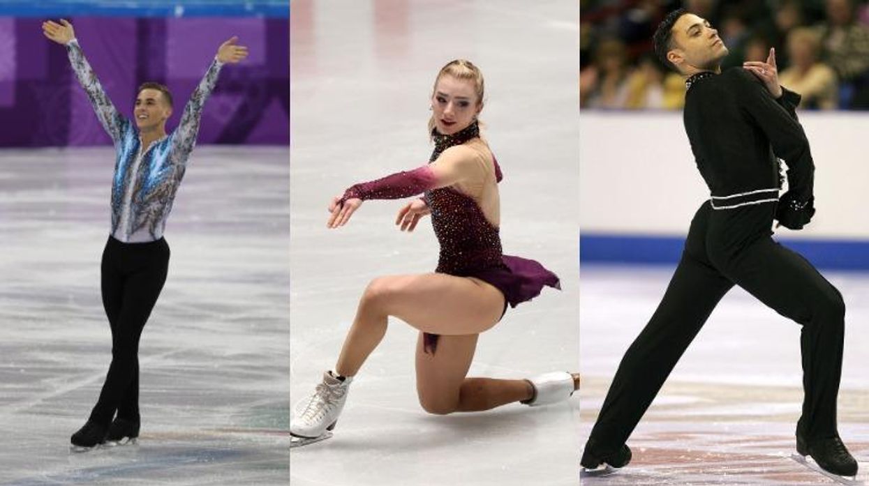 Adam Rippon, Amber Glenn, Derrick Delmore