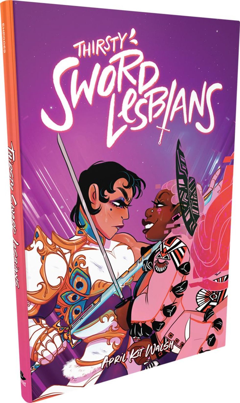 Adventure, dueling, dice rolls, and kisses await you in the Thirsty Sword Lesbians game!