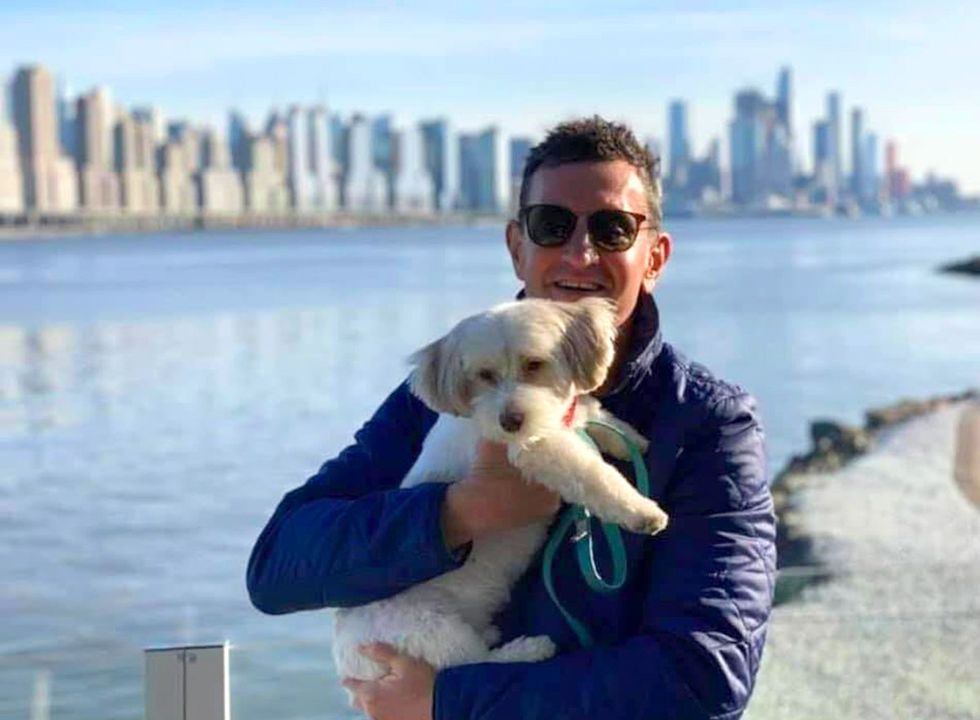 Advocate columnist John Casey with his dog Freddy