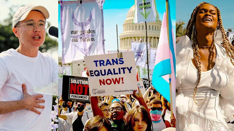 ADVOCATE MAGAZINE photo gallery gender liberation march september 2024