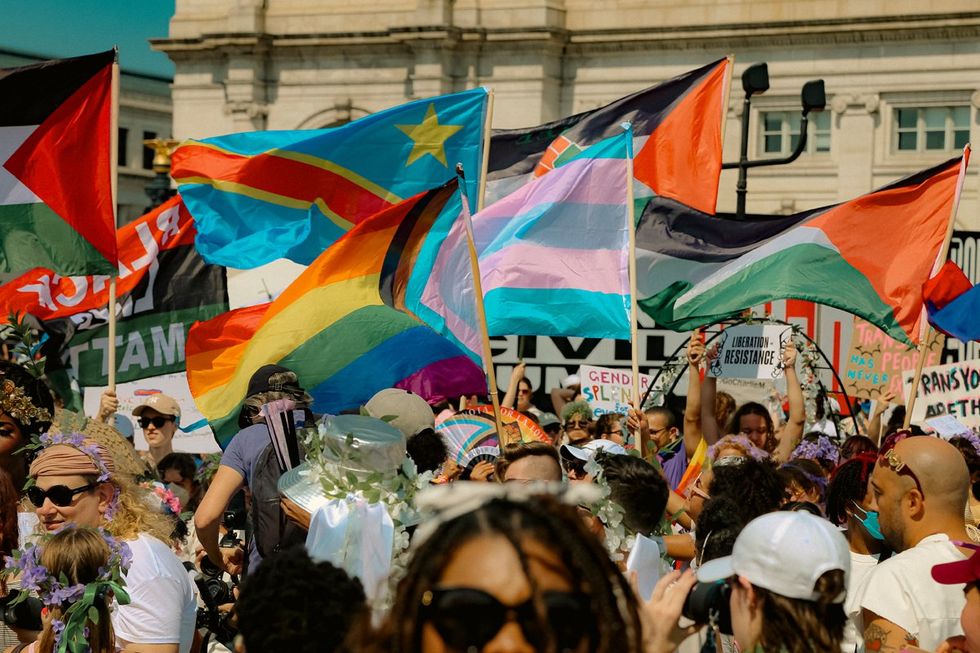 ADVOCATE MAGAZINE photo gallery gender liberation march september 2024