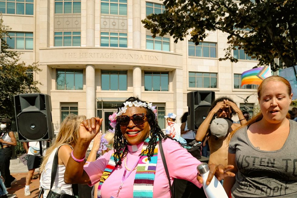 ADVOCATE MAGAZINE photo gallery gender liberation march september 2024