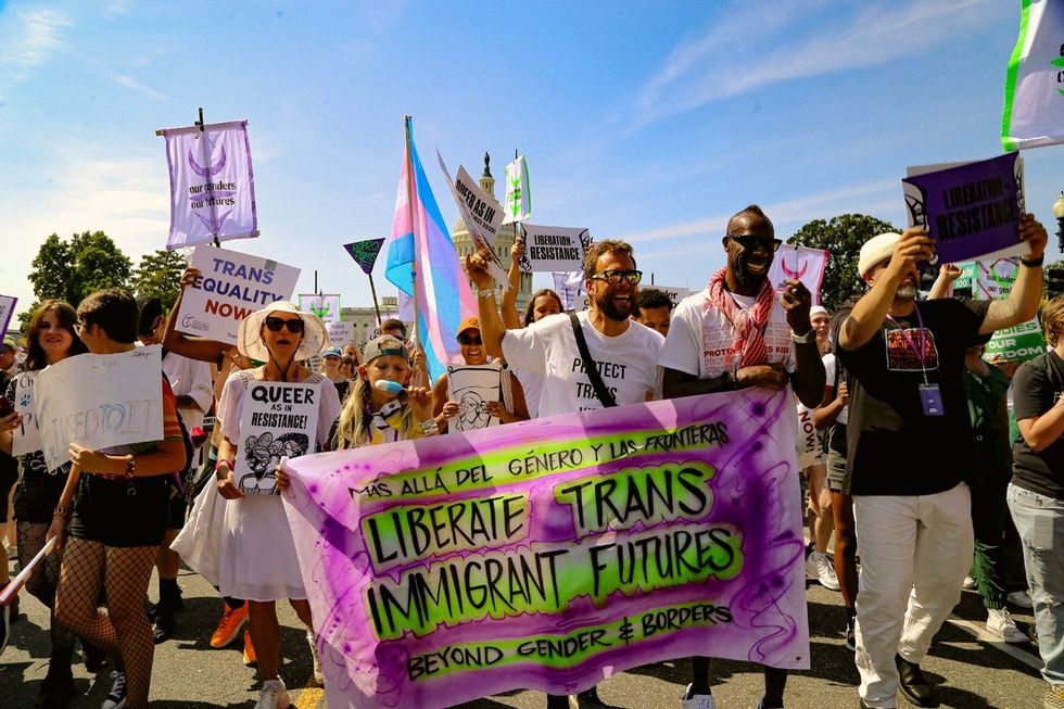 ADVOCATE MAGAZINE photo gallery gender liberation march september 2024