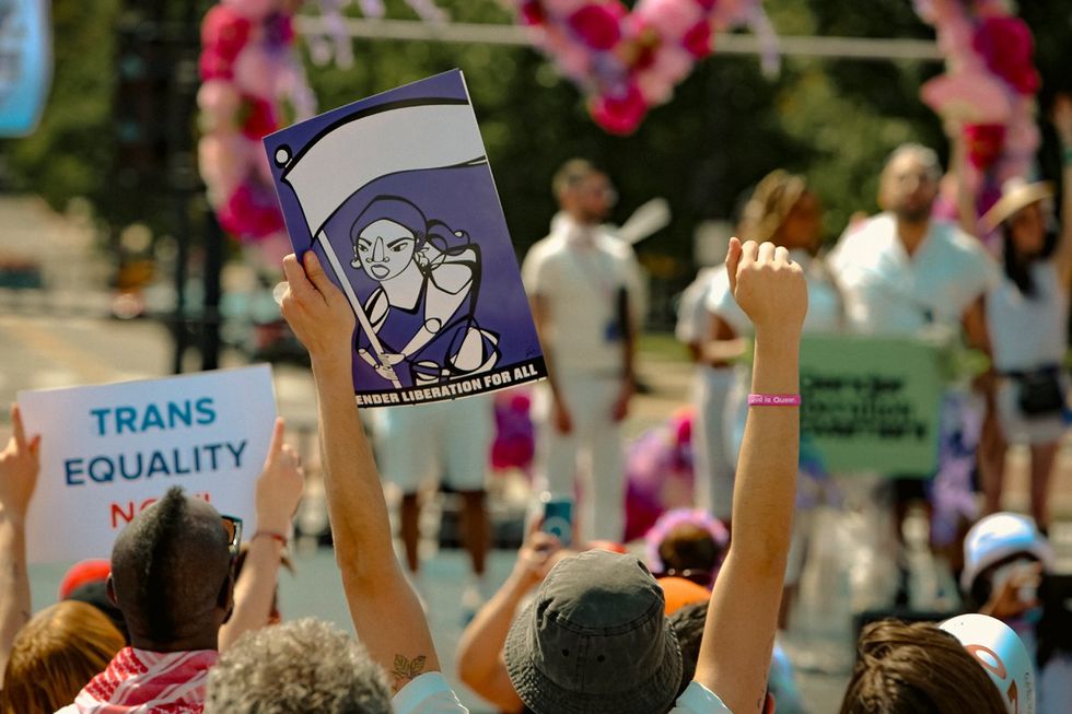 ADVOCATE MAGAZINE photo gallery gender liberation march september 2024