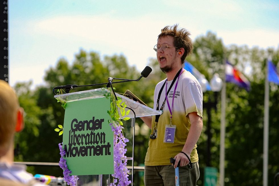 ADVOCATE MAGAZINE photo gallery gender liberation march september 2024