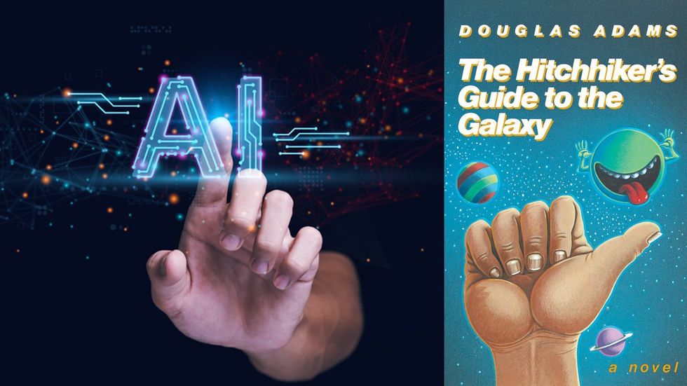 AI Chatbot Grok by Elon Musk Twitter/X based on Hitchhikers Guide to the Galaxy