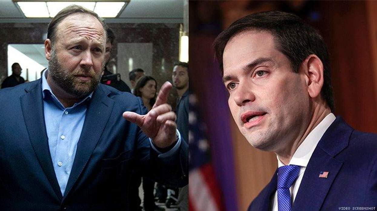 Alex Jones to Marco Rubio: 'Go Back to Your Bathhouse'