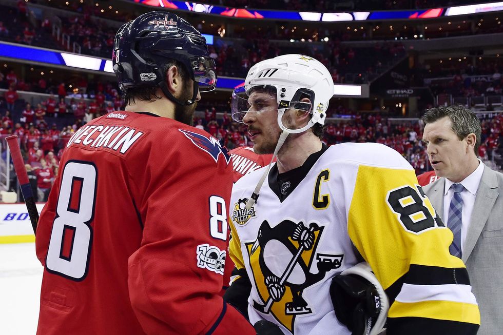 Alex Ovechkin and Sidney Crosby