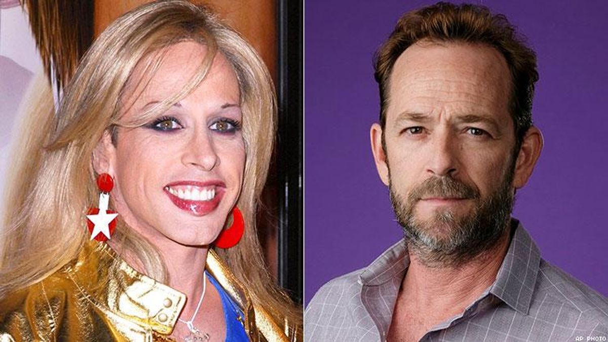 Alexis Arquette and Luke Perry