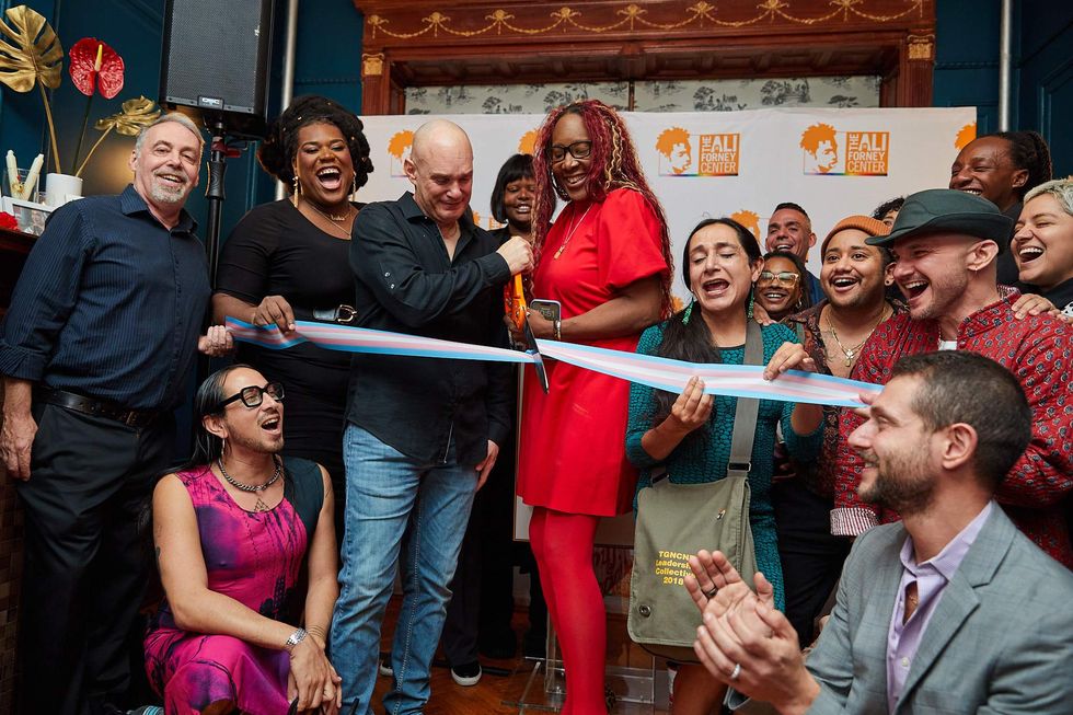 Ali Forney Center staff and guests cut the opening ribbon for Casa Cecilia